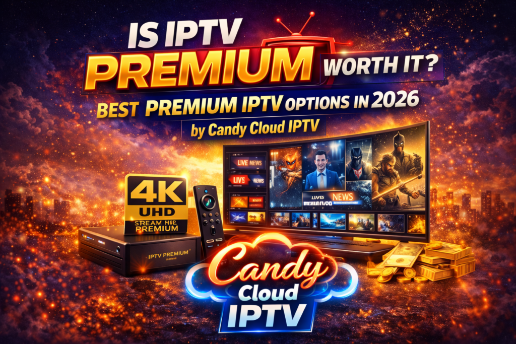 Premium IPTV subscription review 2026 by Candy Cloud IPTV