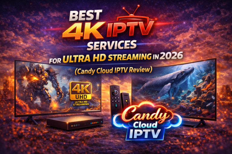 4K IPTV and top rated IPTV streaming with Candy Cloud IPTV