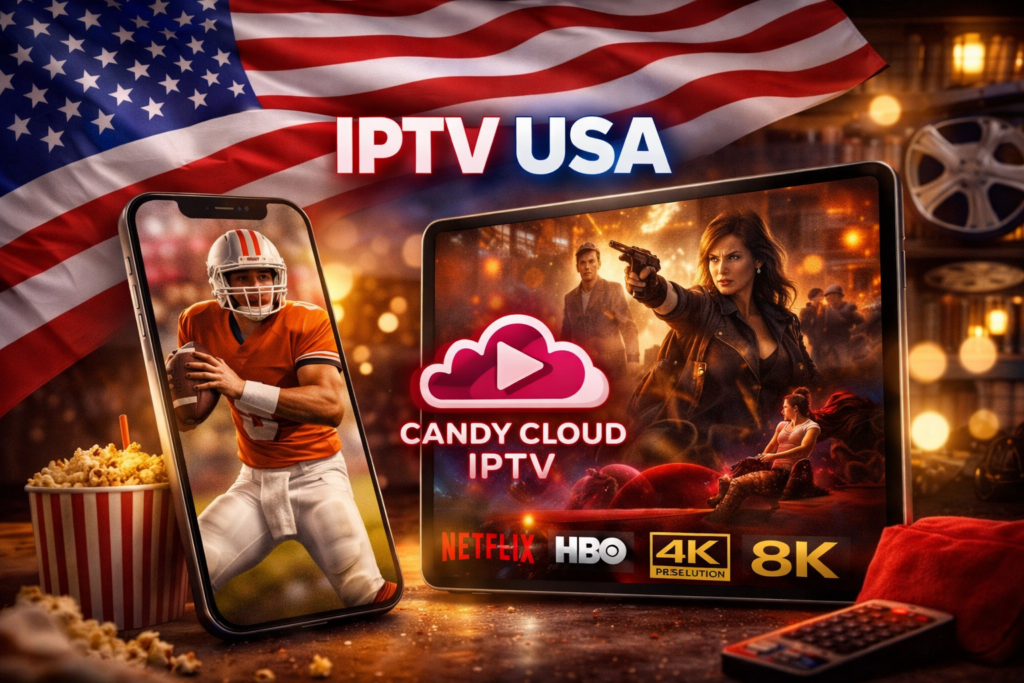 IPTV USA on Android & iOS | Iusing Candy Cloud IPTV in 4K and 8K quality