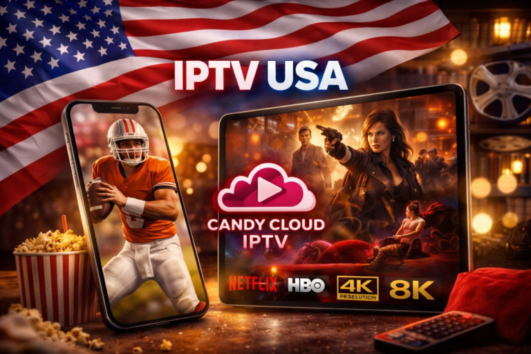 IPTV USA on Android & iOS | Iusing Candy Cloud IPTV in 4K and 8K quality